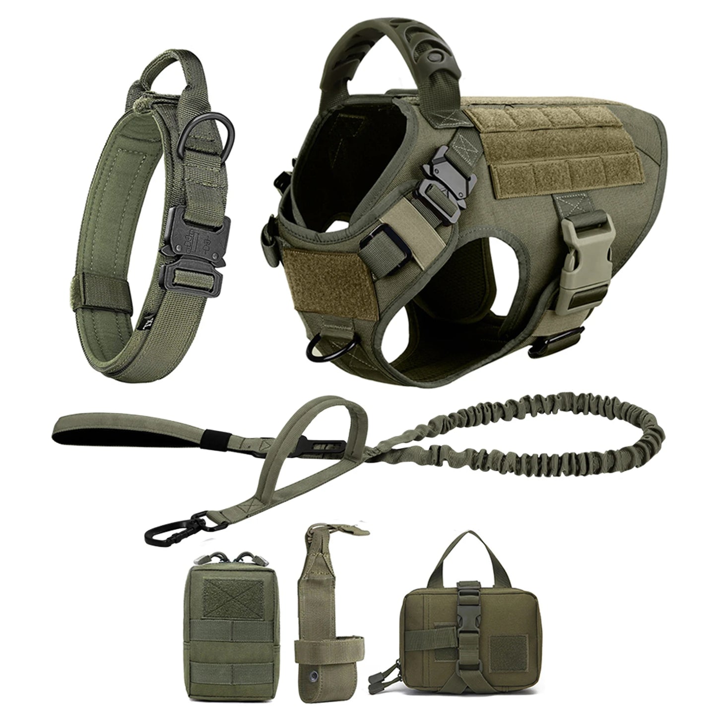 Large Dog Harness & Leash Set – Training Walking Vest with Collar for Medium & Large Dogs.