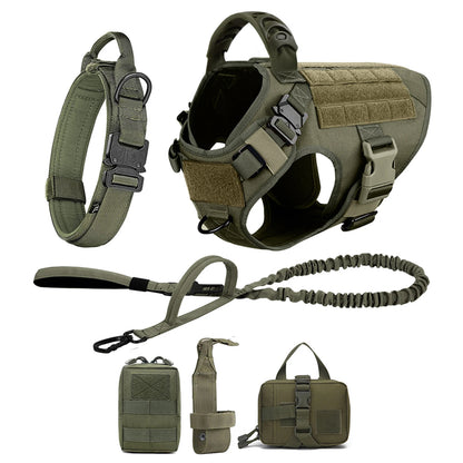 Large Dog Harness & Leash Set – Training Walking Vest with Collar for Medium & Large Dogs.