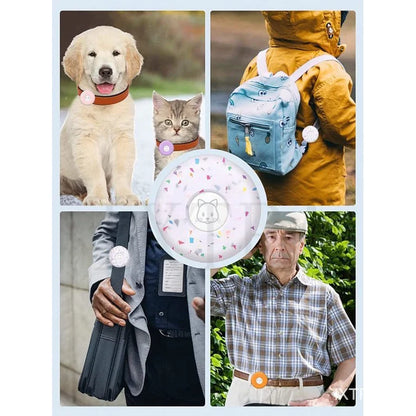 AirTag Pet Collar Holder – Silicone Anti-Lost Protective Case for Dog & Cat Collars, Secure Tracker Mount for Pets.