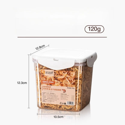 Premium Freeze-Dried Krill Cat Treats, Healthy & Nutritious Snacks for Dental Health and Daily Rewards.