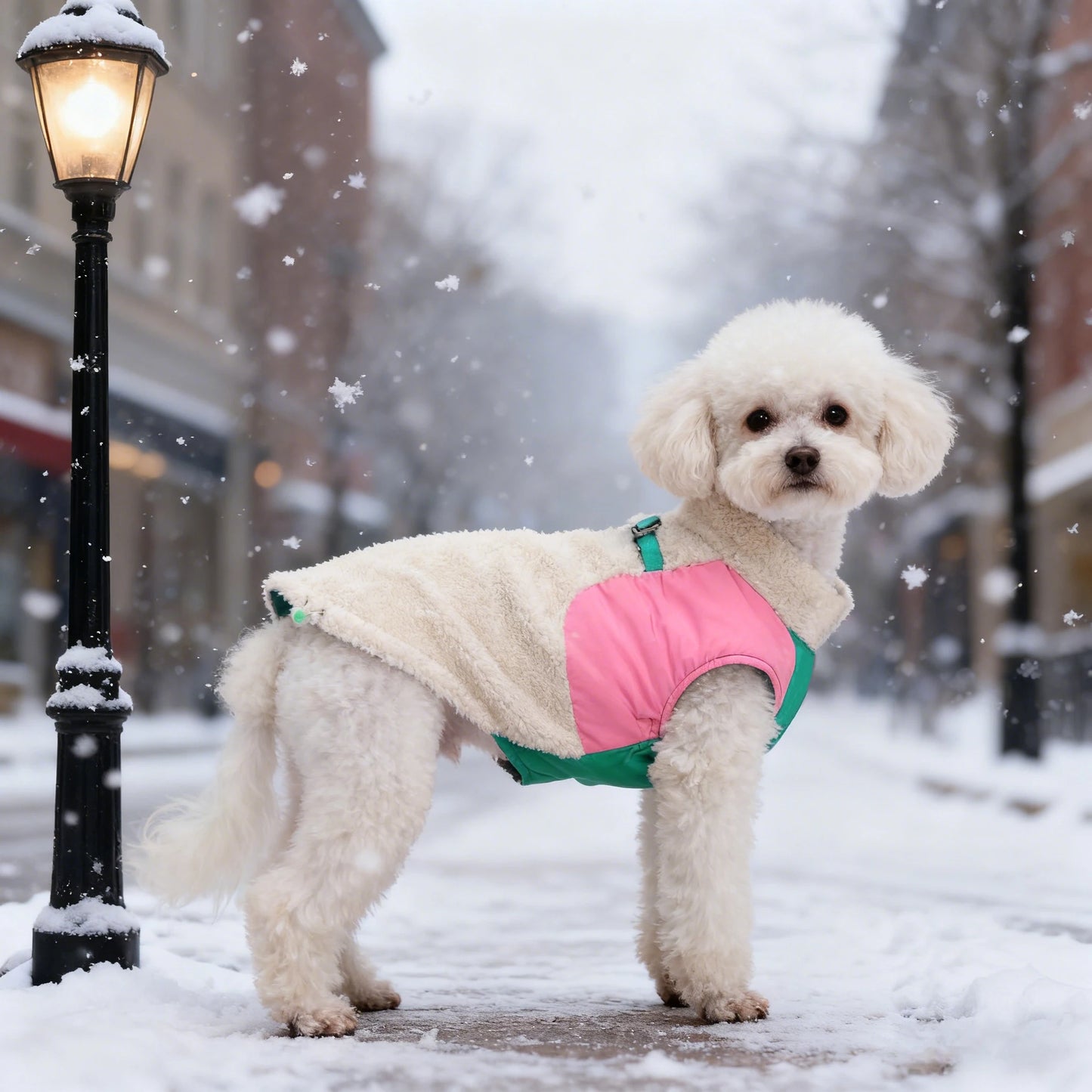 Warm Lambskin Dog Jacket – Soft & Comfortable Autumn and Winter Pet Coat for Dogs.