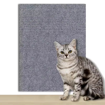 7-Color Cat Scratcher Sofa Protector – Trimmable Self-Adhesive Scratch Pad Carpet for Furniture Protection & Cat Claw Sharpening.