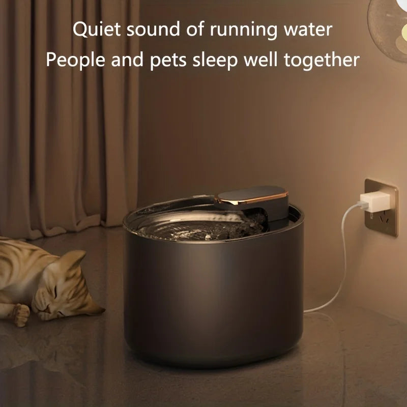 3L USB Pet Water Fountain – Silent Automatic Circulating Water Dispenser with Intelligent Filter for Cats & Dogs, Battery-Free Design.