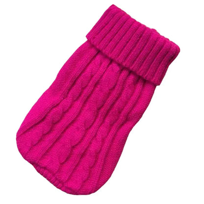 Knitted Dog Sweater – Warm Winter Pet Clothes for Chihuahuas, Yorkies, Puppies & Small to Medium Dogs.