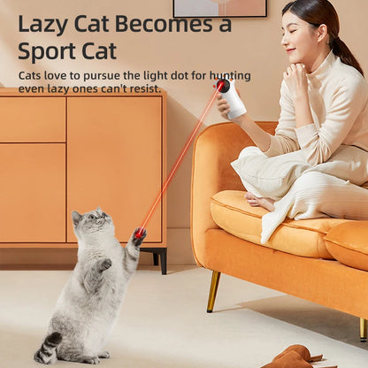 ROJECO Automatic Cat Laser Toy – Smart Interactive LED Laser Teaser for Indoor Cats, Kittens & Small Pets, Handheld Pet Play Accessory.