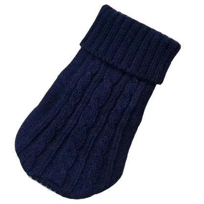 Knitted Dog Sweater – Warm Winter Pet Clothes for Chihuahuas, Yorkies, Puppies & Small to Medium Dogs.