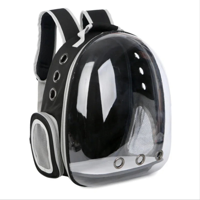 Space Capsule Pet Carrier Backpack – Breathable Transparent Travel Bag for Cats & Dogs, Portable Puppy and Pet Transport Backpack.