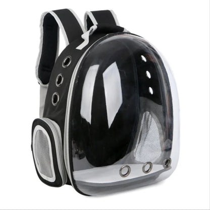 Space Capsule Pet Carrier Backpack – Breathable Transparent Travel Bag for Cats & Dogs, Portable Puppy and Pet Transport Backpack.