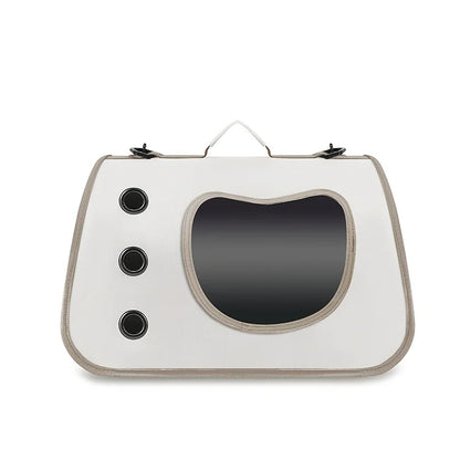 Portable Pet Carrier Bag – Foldable Breathable Shoulder Travel Bag for Small Dogs, Cats & Kittens Outdoor Use.