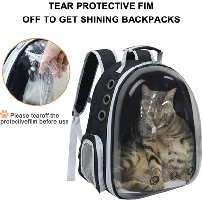 Expandable Pet Carrier Backpack – Holds Pets Up to 20 lbs (9.1 kg), Perfect for Cats & Small Dogs, Comfortable & Travel-Friendly Design.
