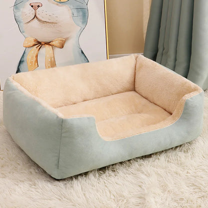 All-Season Plush Pet Bed Pad – Warm, Washable & Bite-Resistant Mat for Cats and Small, Medium & Large Dogs.