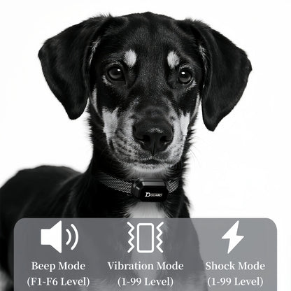 3300FT Remote Dog Training Collar – Waterproof Pet Behavior Training Collar with Vibration & Anti-Bark Modes for Dogs 6–120 lbs.
