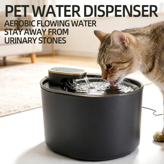 3L USB Pet Water Fountain – Silent Automatic Circulating Water Dispenser with Intelligent Filter for Cats & Dogs, Battery-Free Design.