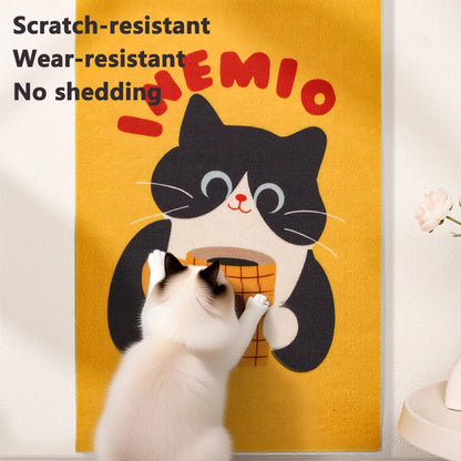 1PC Anti-Scratch Cat Mat – Cartoon Self-Adhesive Trimmable Carpet Pad for Furniture, Sofa & Wall Protection from Cat Scratching.