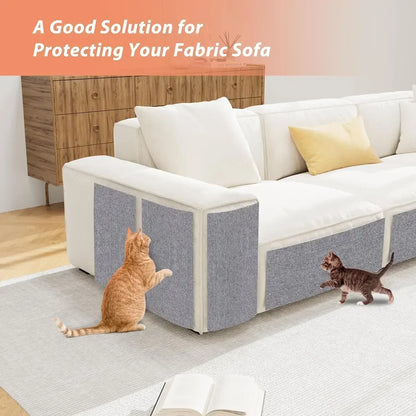 Self-Adhesive Cat Scratch Board Carpet – DIY Trimmable Wall & Sofa Protector for Cats, Anti-Scratch Pad for Claw Sharpening & Furniture Protection.