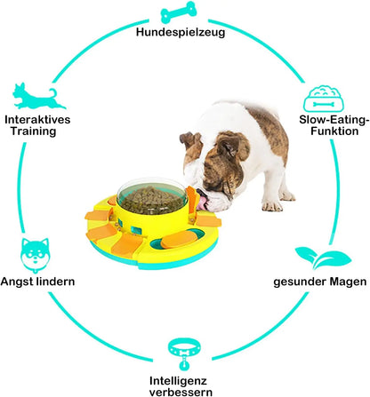 Mental Stimulation Dog Puzzle Toy – Adjustable Difficulty Interactive Feeder for Boredom & Anxiety Relief, Fun IQ Training Game.