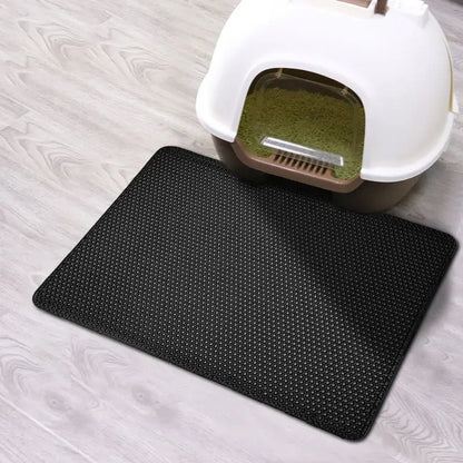 Cat Litter Mat With Gift Double Layer Waterproof Pet Litter Box Mat Non-slip Sand Cat Pad Washable Bed Mat Clean Pad Products.