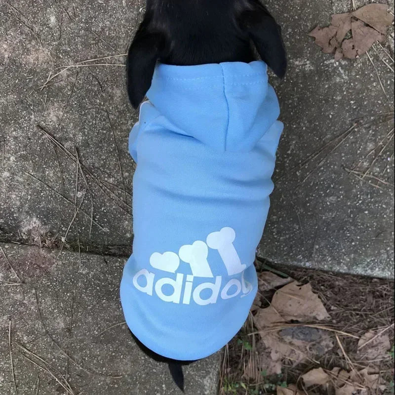 Winter Dog Hoodie – Adidog Sports Sweatshirt, Warm Coat for Small, Medium, Large Dogs & Cats, Comfortable Pet Winter Outfit.