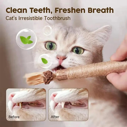Lenovo Cat Silver Vine Chew Stick – Natural Catnip Dental Care Toy for Teeth Grinding, Bite Resistance & Tooth Cleaning for Cats