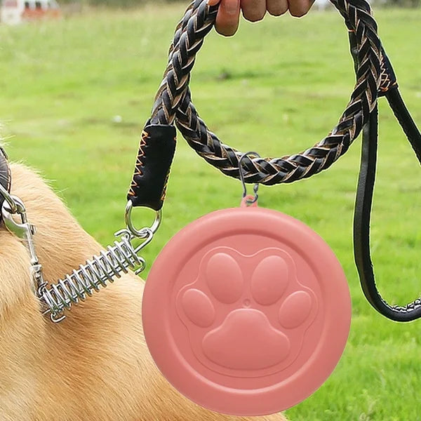 Portable Outdoor Pet Bowl – 2-in-1 Travel Food & Water Dish with Treat Compartment for Hiking, Camping & On-the-Go Feeding.
