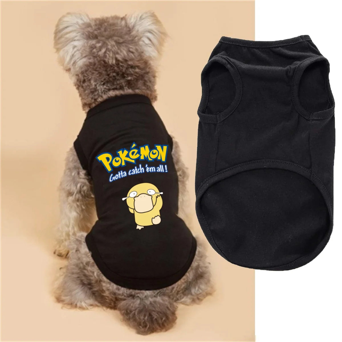 Cute Cartoon Animal Print Pet T-Shirt – Soft Comfortable Sleeveless Vest for Dogs & Cats.