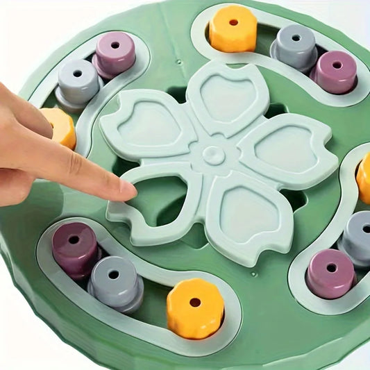 Interactive Pet Puzzle Feeder – Brain-Boosting Snack Dispenser Bowl for Cats & Dogs, Durable Battery-Free Design.