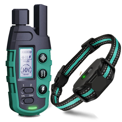 3300FT Remote Dog Training Collar – Waterproof Rechargeable Training Collar with Vibration & Static Stimulation for Dogs 5–120 lbs