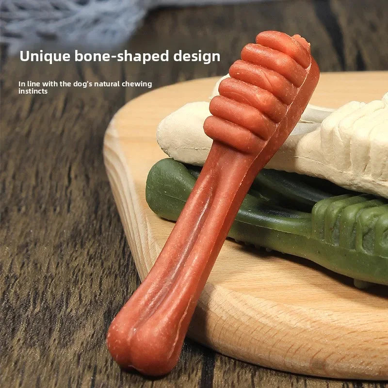 Beef-Flavored Dog Dental Chew Sticks, Durable Bite-Resistant Chew Toys for Teeth Cleaning & Training.