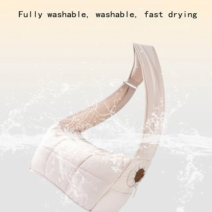 Warm Pet Carrier Bag – Head-Exposure Shoulder & Handheld Travel Bag for Cats & Small Dogs, Cozy Outdoor Carrier Design.