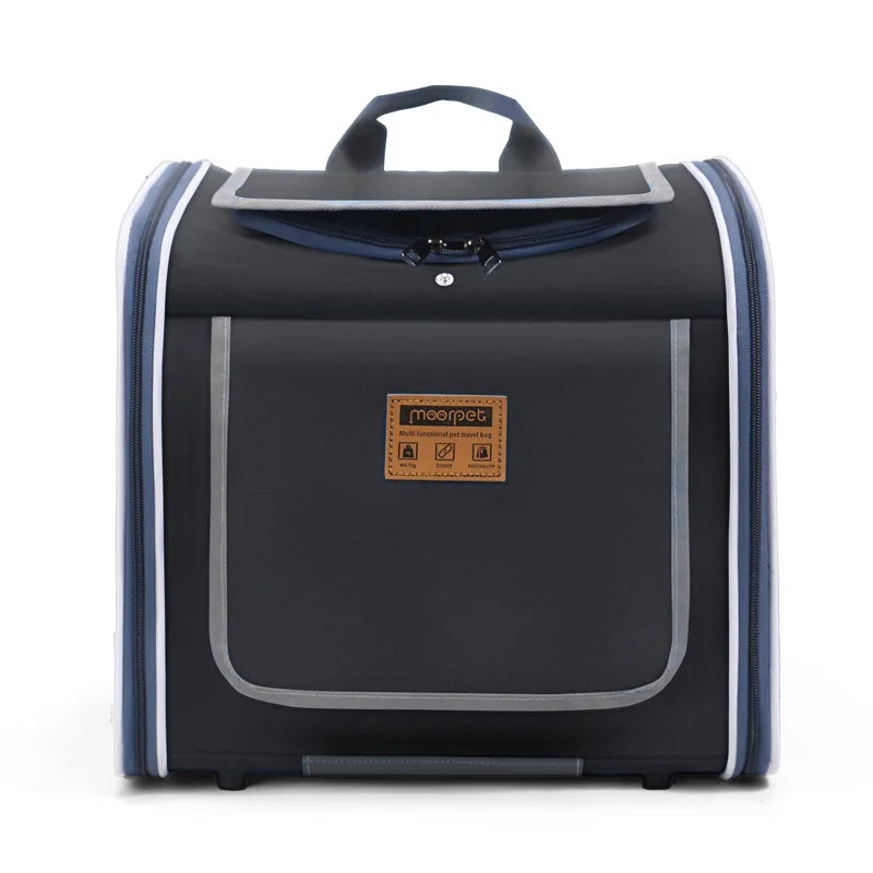 Bicycle Pet Carrier Backpack – Portable Outdoor Bag for Cats & Small Dogs, Suitable for Bicycles & Motorcycles Travel.