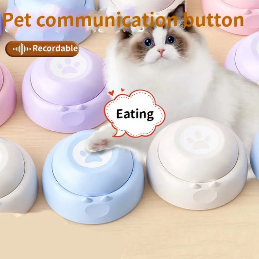 Dog Communication Buttons – Voice Recording Training Buzzer with 30-Second Playback, Fun Interactive Gift for Talking Pets.