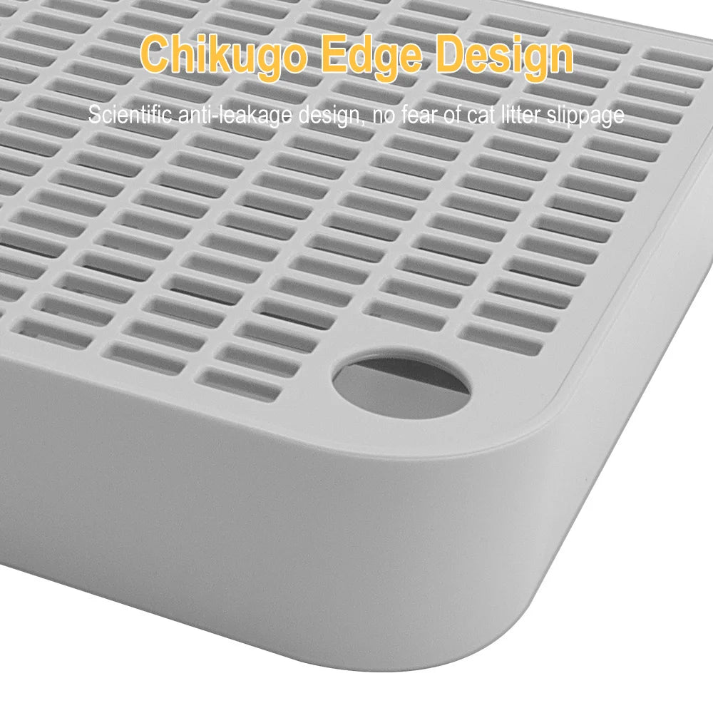 Anti-Spill Cat Litter Mat – Universal Litter-Trapping, Anti-Splash & Easy-to-Clean Removable Pad.