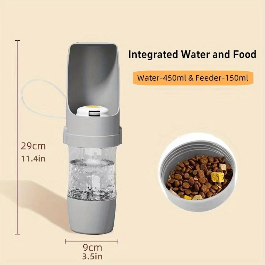Portable Dog Water Bottle – Durable Pet Hydration Dispenser for Walks, Hiking & Travel, Ergonomic Leakproof Design.