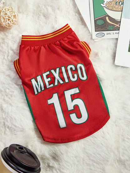 Pet Sports Jersey –  Athletic Outfit for Dogs & Cats, Lightweight Sportswear Clothing.