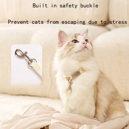 Warm Pet Carrier Bag – Head-Exposure Shoulder & Handheld Travel Bag for Cats & Small Dogs, Cozy Outdoor Carrier Design.