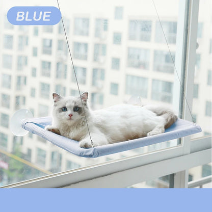 Pet Cat Hammock Aerial Hanging Cat Bed Cats Bed House Kitten Climbing Frame Sunny Window Seat Nest Bearing 20kg Pet Accessories.