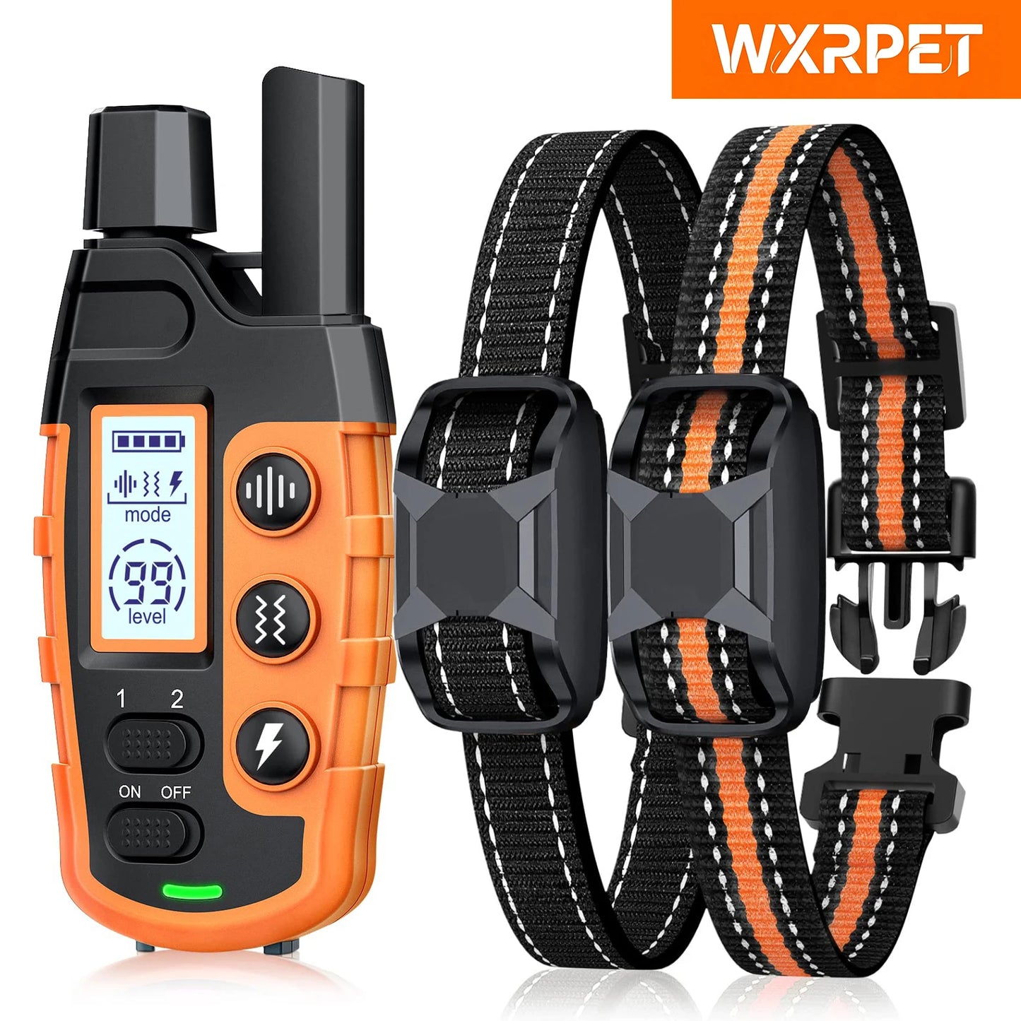 3300FT Remote Dog Training Collar – Waterproof Rechargeable Training Collar with Vibration & Static Stimulation for Dogs 5–120 lbs