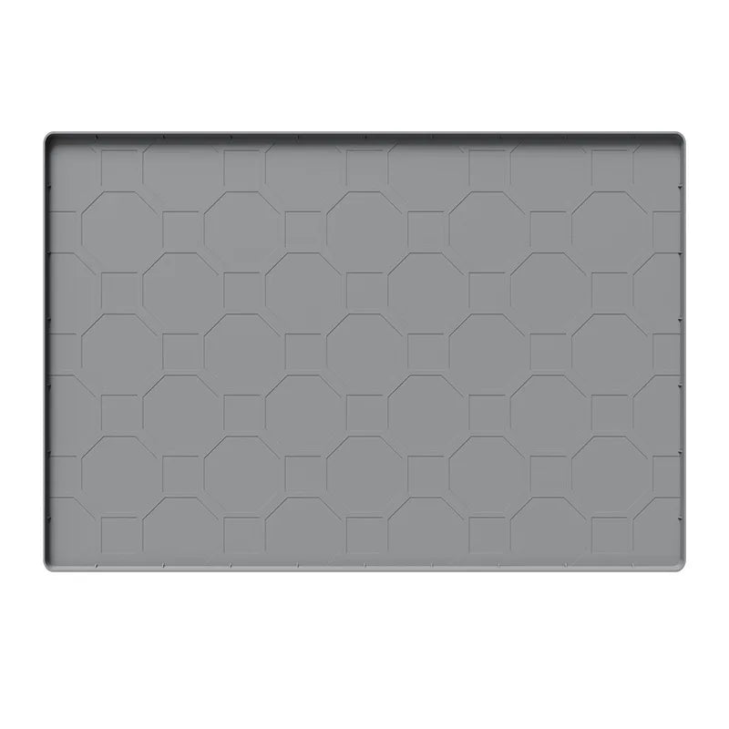 Fashionable Silicone Pet Mat, Wear-Resistant, Scratch-Resistant, Easy-to-Clean Placemat for Cats and Cat Litter Areas.