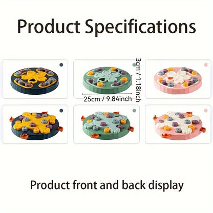 Interactive Pet Puzzle Feeder – Brain-Boosting Snack Dispenser Bowl for Cats & Dogs, Durable Battery-Free Design.
