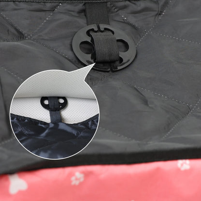 Pet Dog Car Seat with Storage Pockets – Universal Non-Slip Travel Seat Cover & Safety Carrier for Small and Medium Dogs.