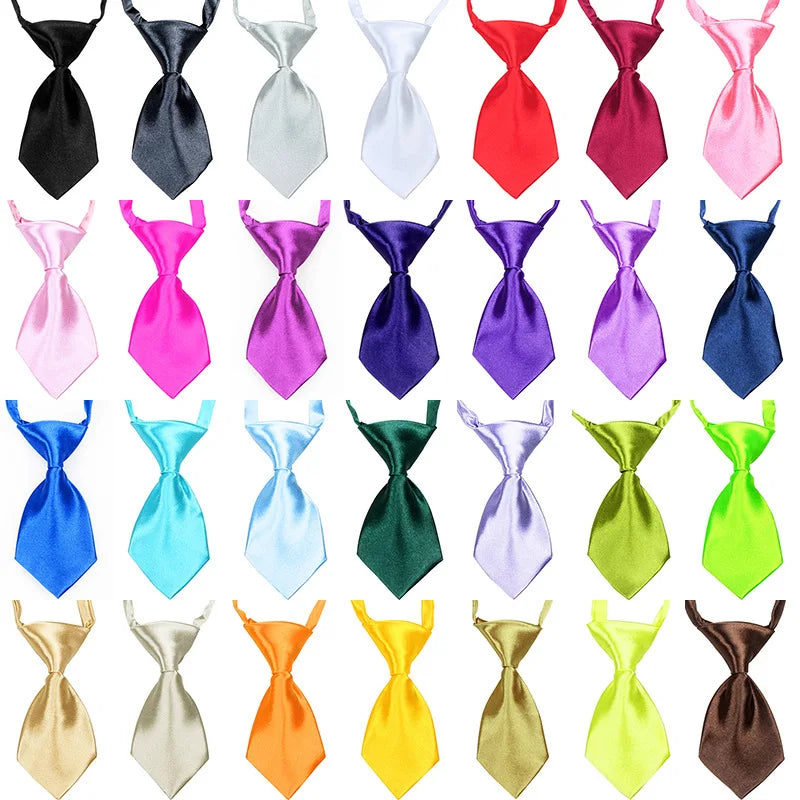 25/50/100PCS Pet Bow Tie Set – Adjustable Mixed-Color Grooming Accessories for Dogs & Cats, Cute Puppy Bowtie Collection.