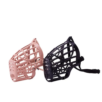 Adjustable Dog Muzzle – Breathable Safety Mouth Mask for Small, Medium & Large Dogs, Comfortable Pet Training Accessory.