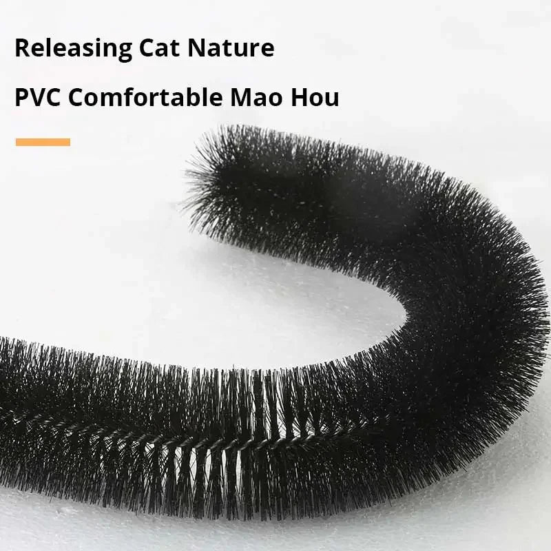 Cat Toy Arch Groomer – Self-Grooming Massage & Rubbing Brush with Scratching Pad for Interactive Cat Play and Grooming.