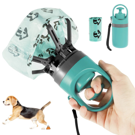 Portable Pet Waste Scooper – Outdoor Dog Toilet Claw Shovel with Garbage Bag Dispenser for Easy Pet Cleanup.