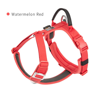 Adjustable Reflective No-Pull Pet Harness – Comfortable Nylon Dog Harness for Walking & Running Control for Small Dogs.