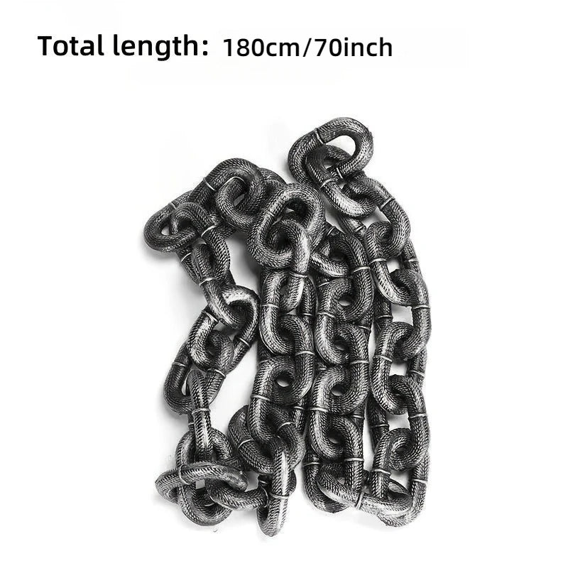 1PC 70-Inch Funny Dog Rope Prop – Durable Foam Chain Leash Photo Prop & Cute Pet Decoration Accessory.