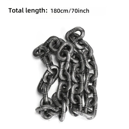 1PC 70-Inch Funny Dog Rope Prop – Durable Foam Chain Leash Photo Prop & Cute Pet Decoration Accessory.
