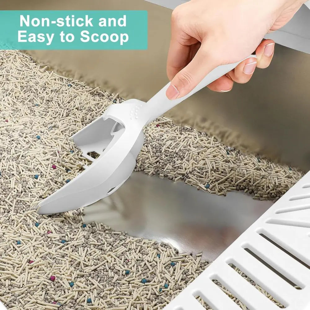 2-Pack Stainless Steel Litter Boxes – XL Enclosed Cat Litter Boxes with Lids for Large Cats & Multi-Cat Homes, High-Sided Anti-Urine-Leakage Design.