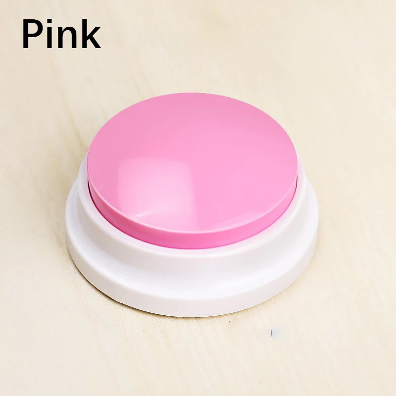 Pet Communication Button – Voice Recording Training Toy for Cats & Dogs, Easy-Press Push Button with Clear Sound Quality.