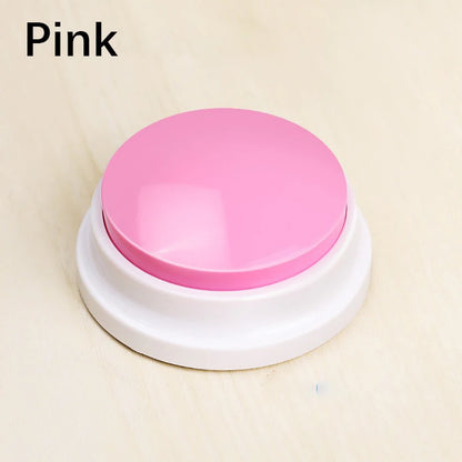 Pet Communication Button – Voice Recording Training Toy for Cats & Dogs, Easy-Press Push Button with Clear Sound Quality.